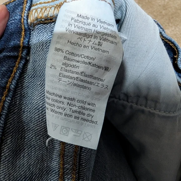 Madewell Skinny Distressed Jeans Light to Medium Blue Wash Sz 31 US - Picture 10 of 12